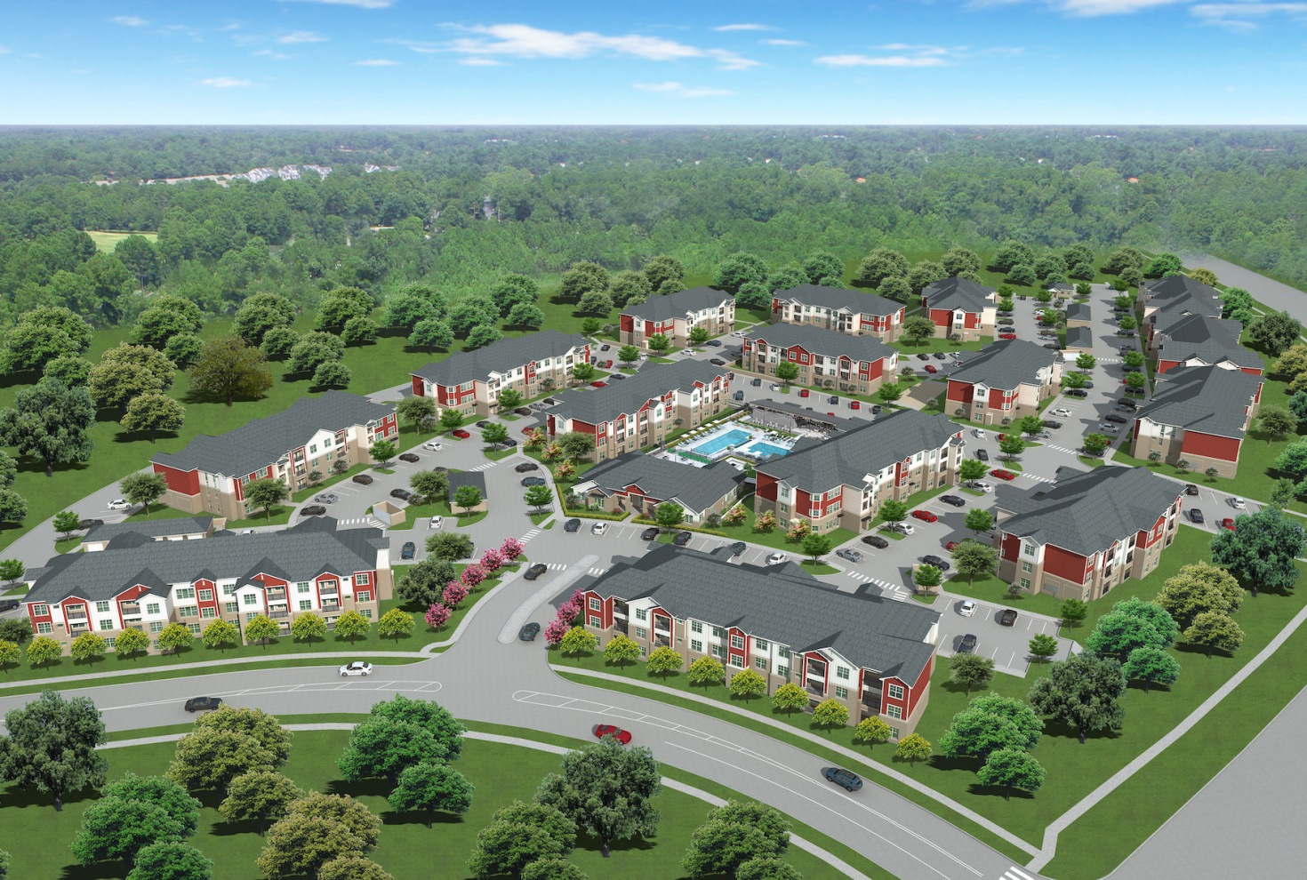 3D rendering of the Senderro community